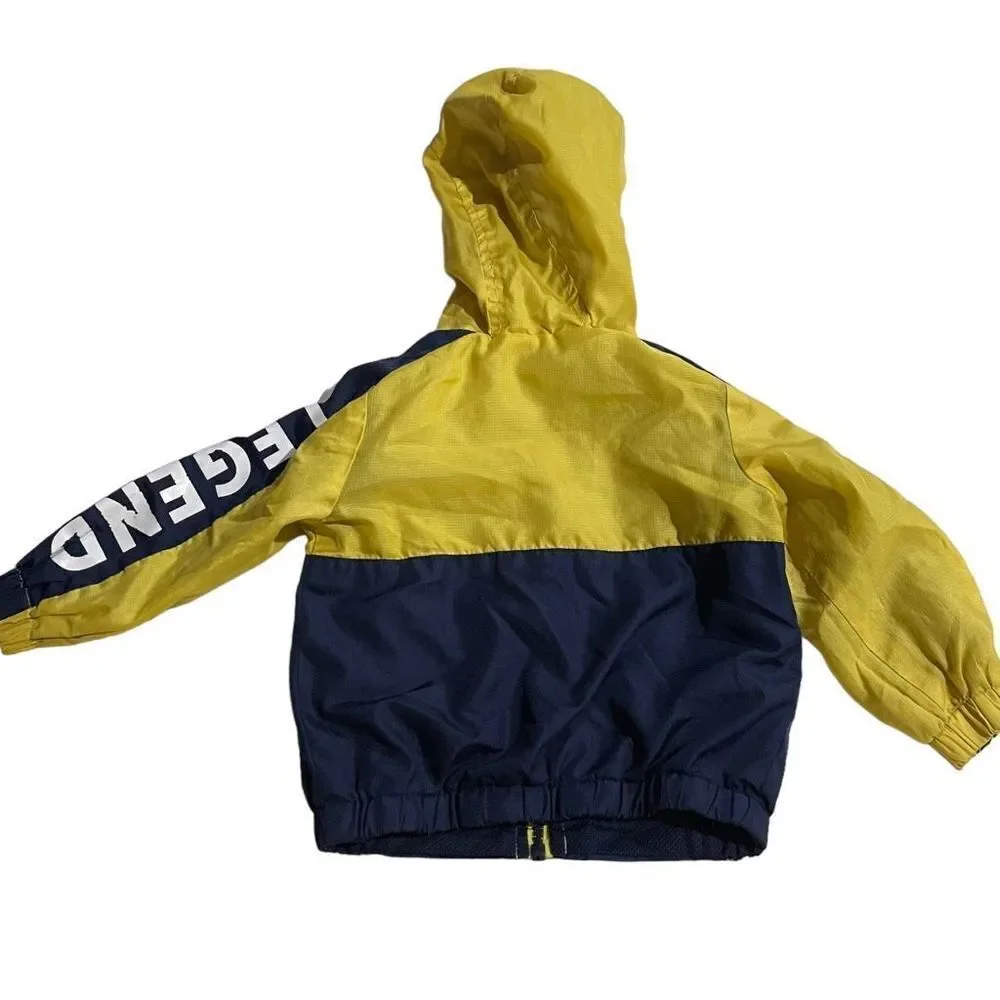4/$25 - iExtreme Vintage Yellow & Navy Windbreaker‎ Jacket - Size 18 months